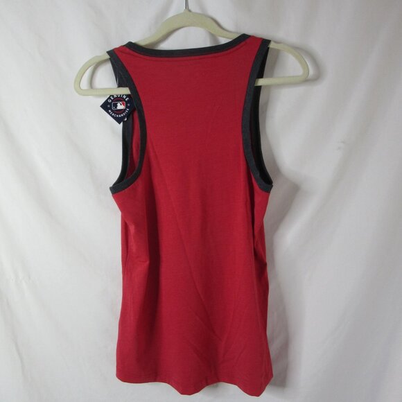MLB Angels Baseball Tank Top Women Los Angeles Anaheim Red Blue Size Small NWT - Picture 11 of 13